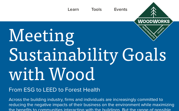 Dovetail Partners to Speak at WoodWorks Webinar August 8th on Meeting Sustainability Goals with Wood